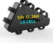52V 31.2Ah E-Bike Battery, Triangle Lithium Pack, With BMS Charger