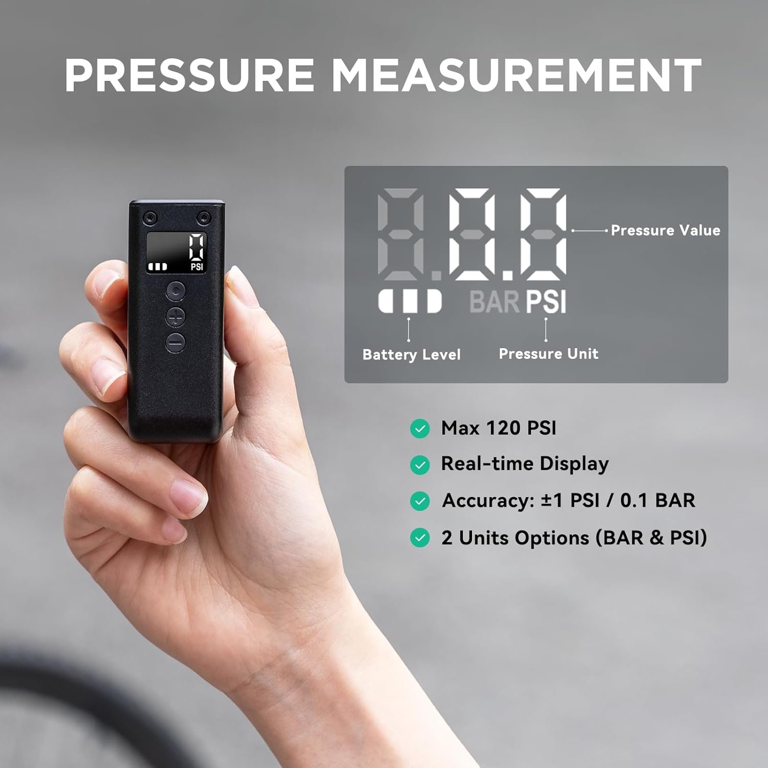 CYCPLUS Tiny Electric Bike Pump AS2Pro 120g - Image 2