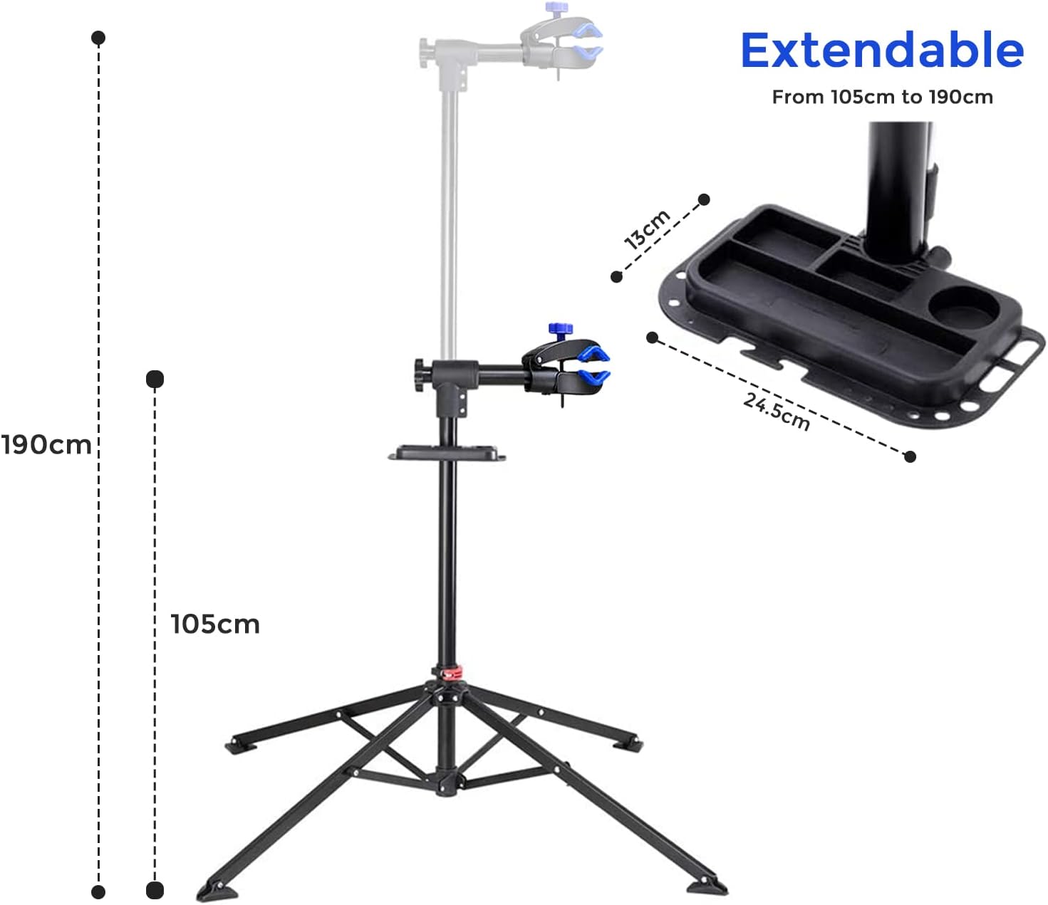 Crystals Heavy Duty Bike Repair Stand Bike Maintenance - Image 2