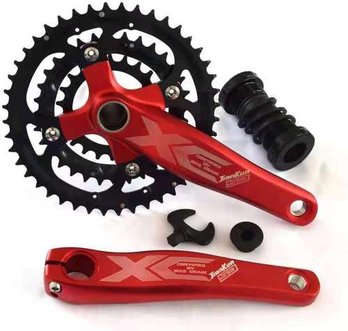 ENGWE MTB Crank Chainset, Bicycle Crankset, 3 Speed Bicycle Sprocket, High Strength Aluminium Bicycle Crank Arm Set for 21/24/27 Speed Mountain Bike