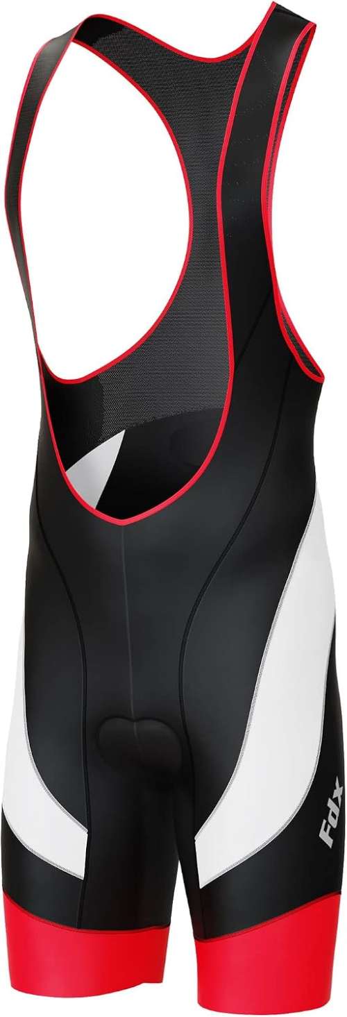 FDX Cycling Bib Shorts Mens 4D Padded Breathable Shorts with Pocket