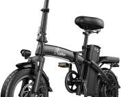 Folding e-bike, 48V 13AH Battery, 14'*2.1' Tire, Max 25km/h Speed, 45-80km Range, Urban Commuting Electric Bike, IP65 Waterproof Electric Bike