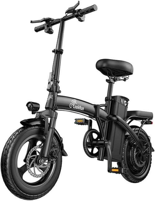 Folding e-bike, 48V 13AH Battery, 14'*2.1' Tire, Max 25km/h Speed, 45-80km Range, Urban Commuting Electric Bike, IP65 Waterproof Electric Bike