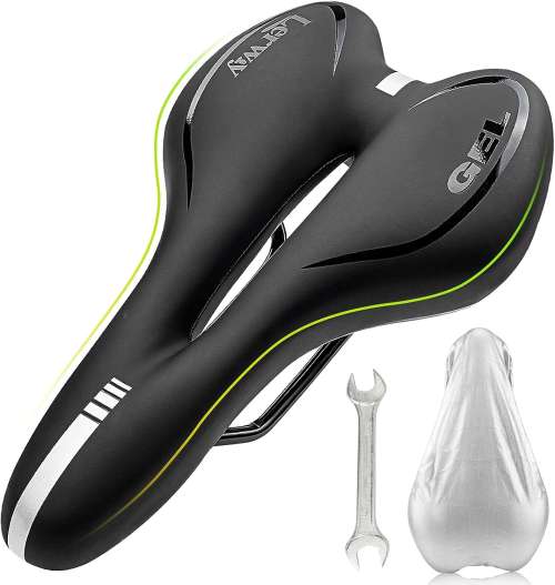 LERWAY Mountain Bike Saddle Gel Seat Waterproof Comfortable Cycling Bicycle