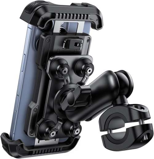 Lamicall Motorbike Phone Holder, [Anti-Theft] Motorcycle Phone Mount Bike