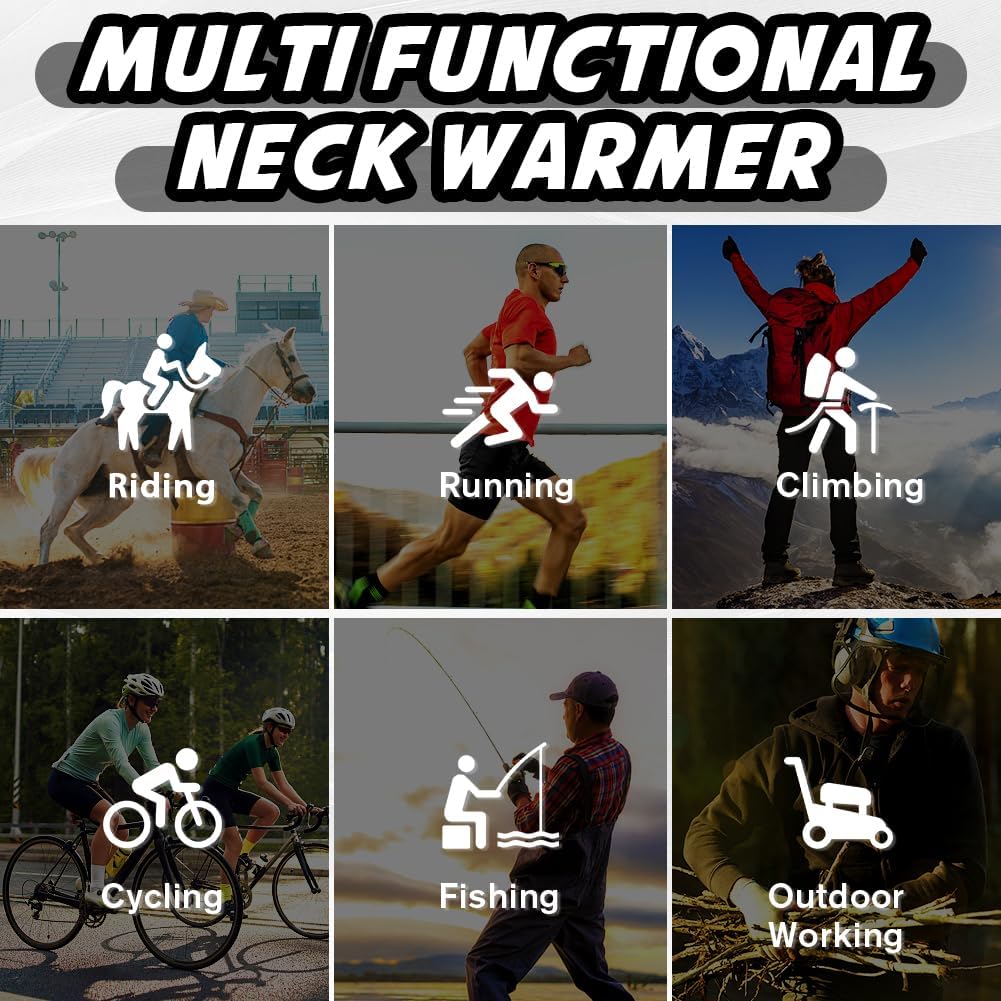 Leaflai 2 Pack Multifunctional Breathable Neck Gaiter - Image 2