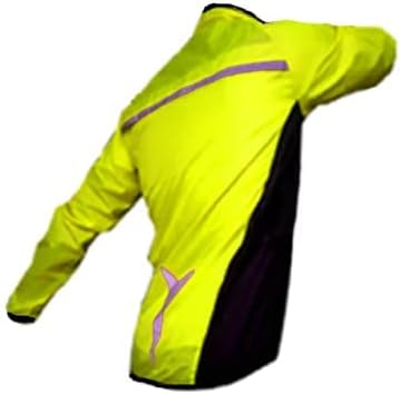 Mens Hi Viz Cycling Jacket Windproof Breathable Waterproof Bike Riding Coat