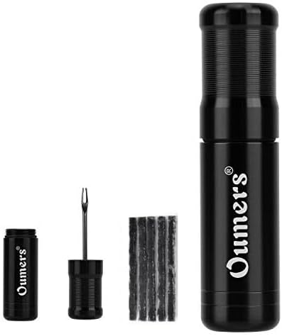 Oumers Tubeless Bike Tire Repair Tool Kit, Bike Tire Punctures with 5PCS Bacon Strips Plus Insertion Tool Tire Repair Fork Reamer