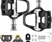 Road Bike Pedals, Clipless SPD SL System Pedals Cleats Set for Shimano