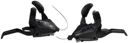 Shimano Altus ST-EF500 EZ fire plus STI set, 2-finger lever, 3 x 8-speed, black