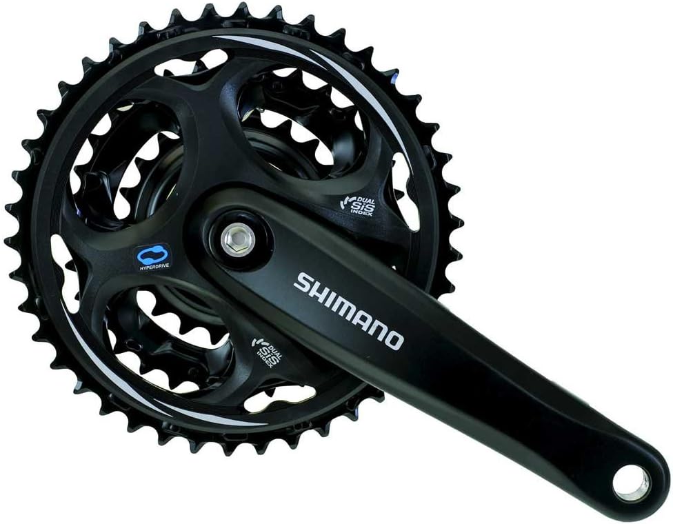 Shimano Crank Chainset M311 48/38/28 BK 175mm, Black