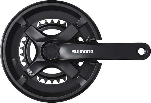 Shimano Tourney/TY FC-TY501 chainset 46/30, double, 7/8-speed, 170 mm, with chainguard, black