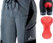 Sportneer MTB Cycling Shorts Men's Padded Cycling Shorts Men's Cycling Shorts 3D Lined Mountain Bike Cycling Sports Cycling Outdoor