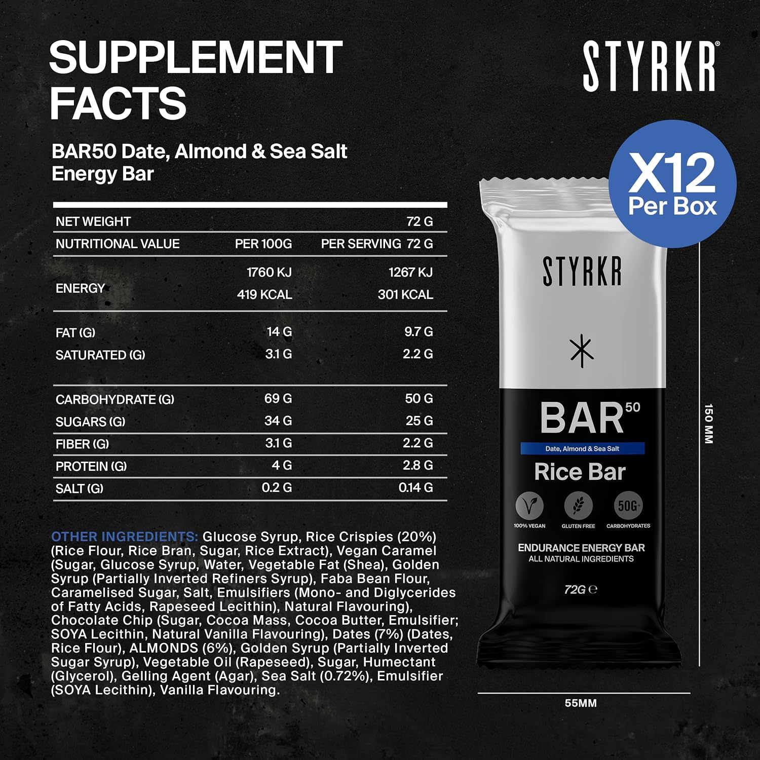 Styrkr BAR50 Energy Bars for Cycling & Running - Image 2