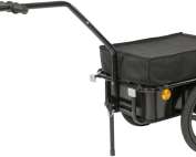 UK Custom Covers Bike Trailer Trolley With Drop Down Foot Stand (Black)