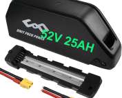 (UK) Ebike battery 52V 25AH Long Range Lithium electric bike battery for Max 2000W 1500W 1000W 750W 500W Motor, ba-fang, AW, Most Ebike conversion kit