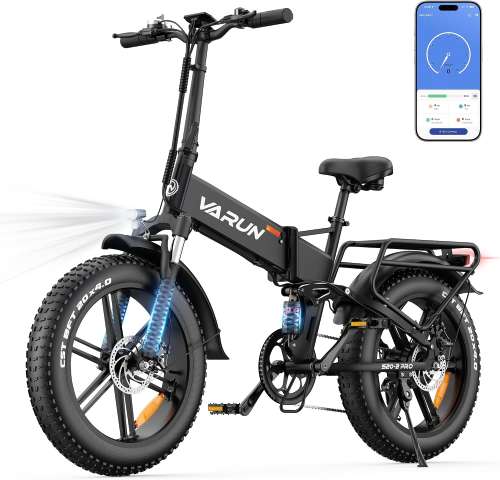 VARUN 20 × 4.0'' Fat Tire Electric Bike, 48V 13Ah, NFC & App LCD, 120km