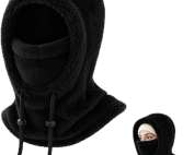 Winter Fleece Balaclava, Thermal Ski Mask Neck Warmer Snoods for Women