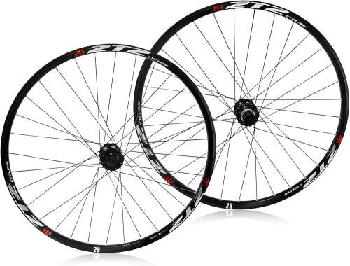 ZTZ 26"/27.5"/29" Mountain Bike Wheelset，Ultralight Aluminum Alloy Rim 32H High Strength Bike Wheels， Quick Release Disc Brake MTB Wheel Set， Compatible 7-12 Speed Cassette