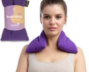 Zhu-Zhu Wheat Bags Microwavable Lavender Body Wrap Heat Pad, Purple Fleece